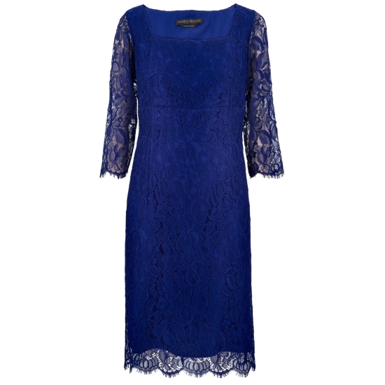 Elegant Royal Blue Lace Mother of the Bride Dresses with Long Sleeves - Click Image to Close