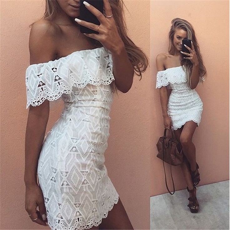 short tight lace dress